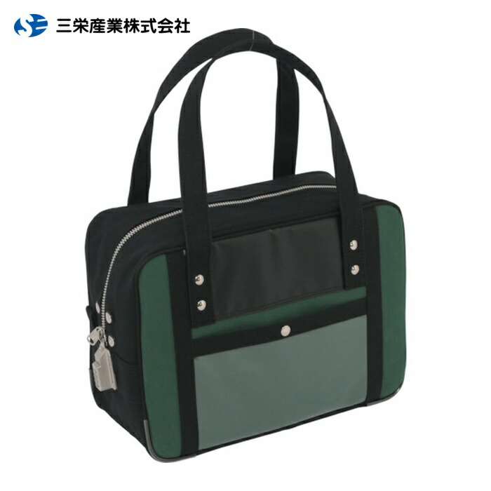 三栄産業 SANEI 帆布メール用ボストン(S)SED-1錠付 モスグリーン (1個) BTS-SED-07