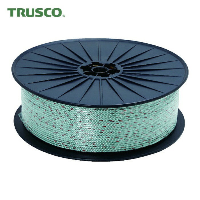 トラスコ TRUSCO ドローン用パイロットロープ PP4mm 長さ500m ボビン巻き グレー (1巻) D-ROPE4500-GY｜工具ランド