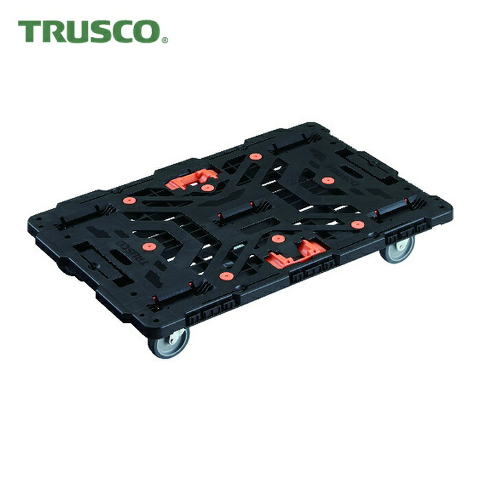 トラスコ TRUSCO 繋ぎ合わせる式脂製平台車 ビートル 900X600 自在3輪 とめたろう付 (1台) BT900J3-E100T