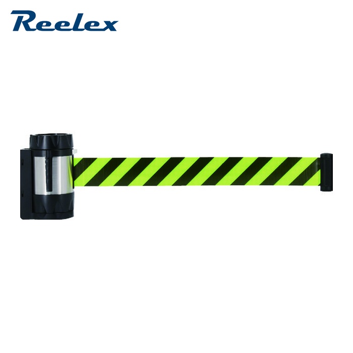 リーレックス Reelex BRSR-507A バリアリールMAX (マグネットタイプ)反射シート 黄/黒 7m (1個)｜工具ランド