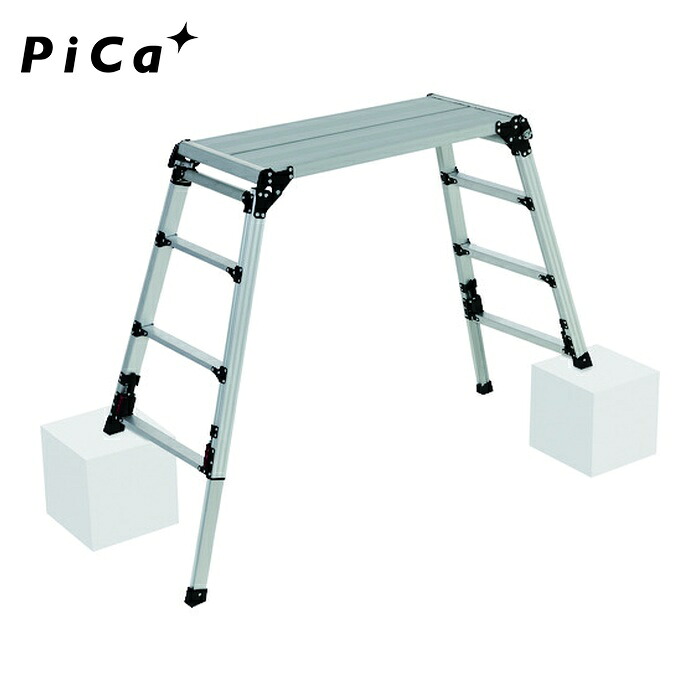 核分裂爆弾 Pica DXJ-W91209A 四脚アジャスト式足がかり台 頭取りまわし手合いDXJ型 (1台)