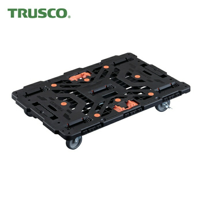 トラスコ TRUSCO 繋ぎ合わせる式脂製平台車 ビートル 900X600 自在5輪 内2輪ストッパー付 とめたろう付 (1台) BT900J5S2-E100T