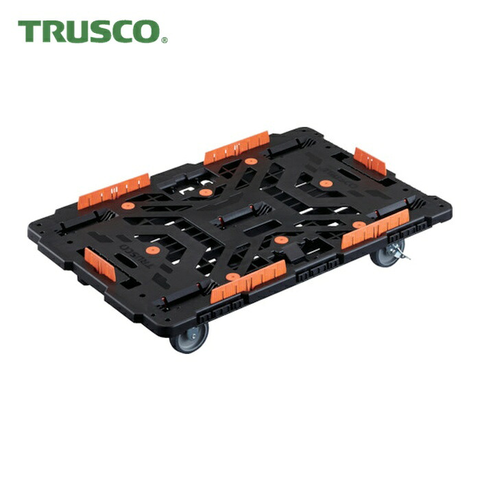 トラスコ TRUSCO 繋ぎ合わせる式脂製平台車 ビートル 900X600 自在3輪 内2輪ストッパー付 コボレ打ちきり仕掛ける付 (1台) BT900KJ3S2-E100