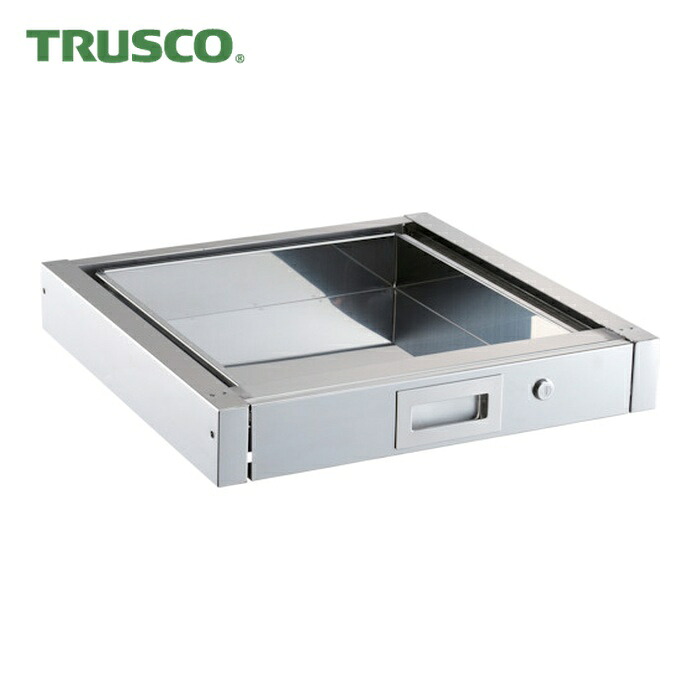 トラスコ TRUSCO ステンレスワゴン クリーンラビット用1段引出600X400 (1個) CRB-64V｜工具ランド