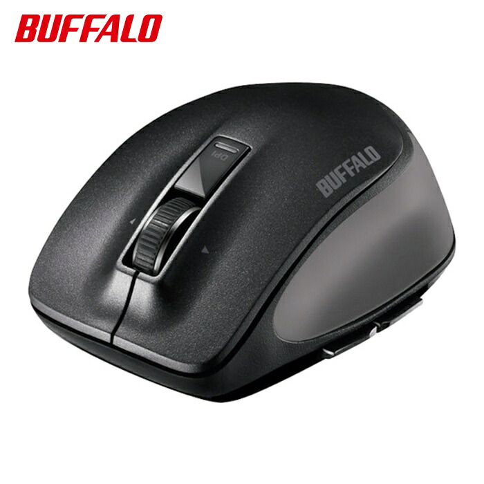 バッファロー Bluetooth BlueLED プレミアムフィットマウス Mサイズ ブラック (1個) BSMBB500MBK