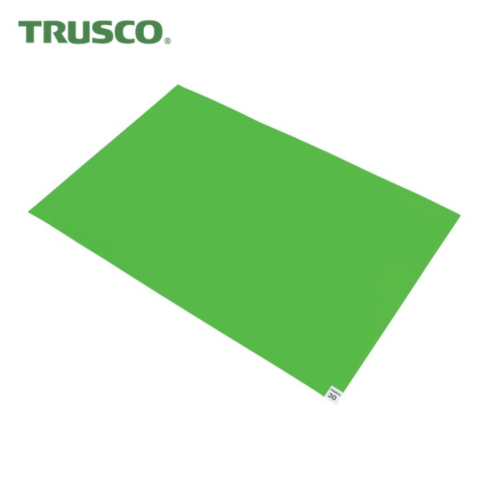 トラスコ TRUSCO 粘着クリーンマット 600x900mm グリーン (10シート入) (1箱) CM6090-10GN