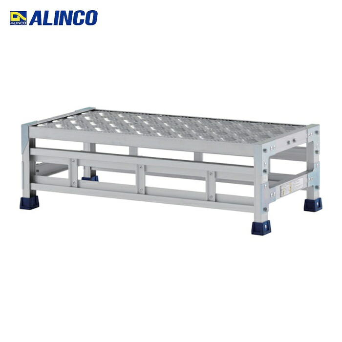 アルインコ ALINCO 作業台(天板縞板タイプ)1段 天板寸法800&times;400mm高0.25m (1台) CSBC128S｜工具ランド