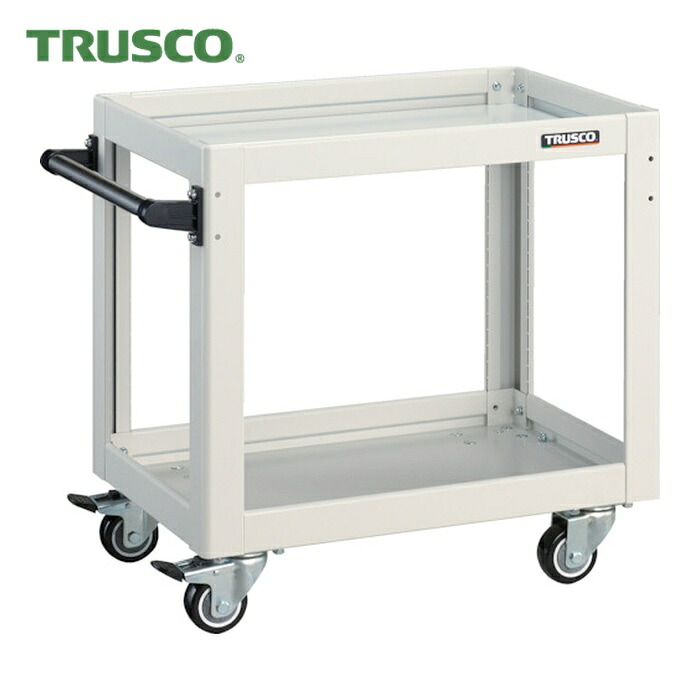 トラスコ TRUSCO ツールワゴン ドルフィン 600&times;400 4輪自在 ウレタン車輪 ホワイト (1台) DLWS-662UJ-W｜工具ランド