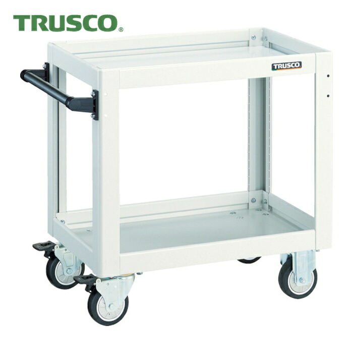 トラスコ TRUSCO 物の具手押し車 海豚 600×400 ウレタン拷問台 白いこと (1台) DLWS-662U-W