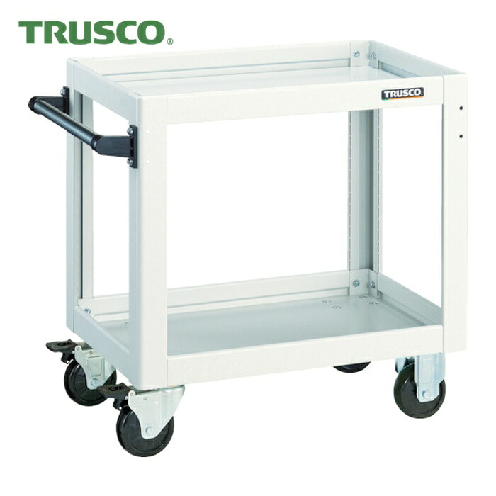 トラスコ TRUSCO 物の具手押し車 海豚 600X400 白いこと (1台) DLWS-662-W