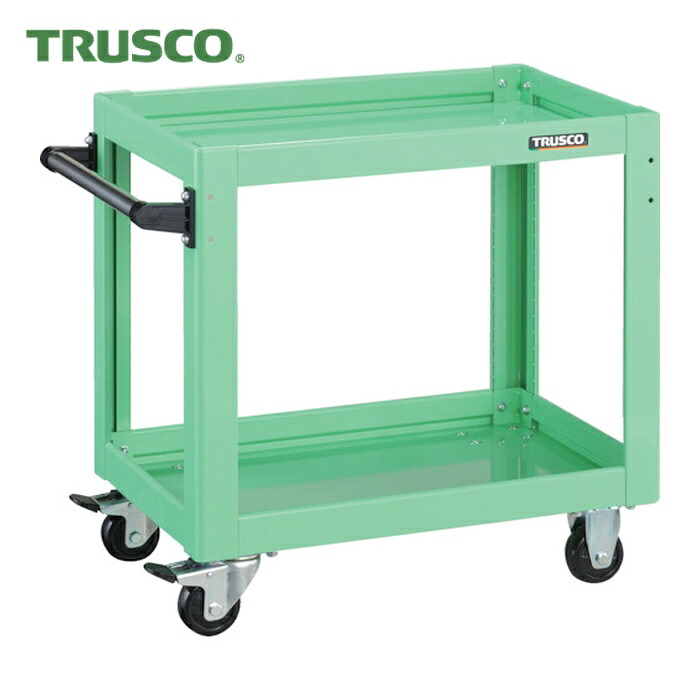トラスコ TRUSCO 物の具手押し車 海豚 600X400 若い衆緑であること (1台) DLWS-662-YG