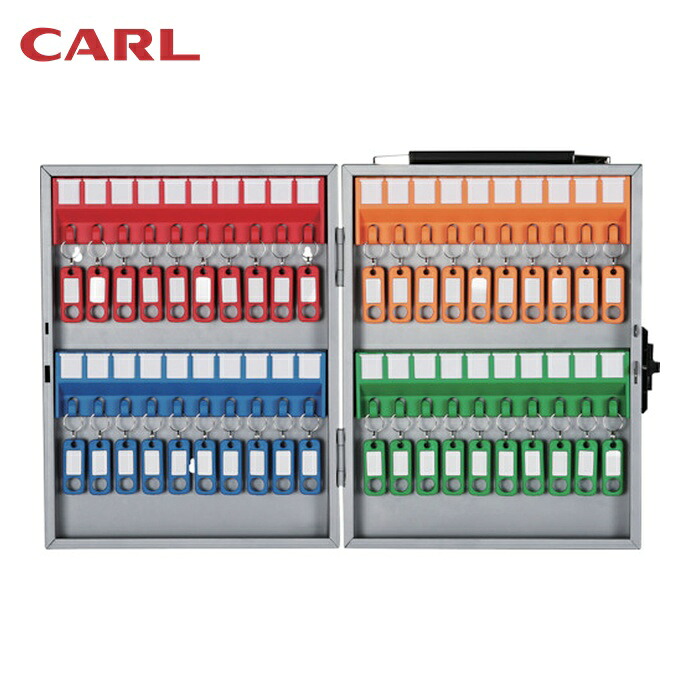 長い巻き毛 CARL 仄めかしボックス席 しろがね色 鍵納める数40個 (1個) CKB-40-S その他-オフィス家具