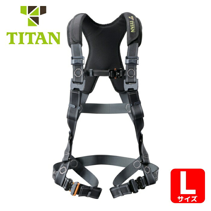 タイ王国タン TITAN フルハーネス EASY Harness CROSS (1本) CRH-10C-L (BK)