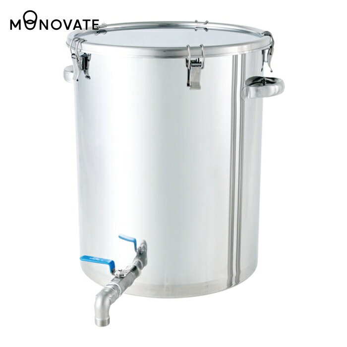 MONOVATE ステンレスタンク ストレート密閉タンク(ボールバルブ付) 100L (1個) CTHV-47H|工具ランド