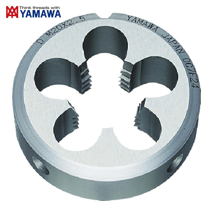ヤマワ 弥満和 D-M10X0.75-38 ソリッドダイス D M10X0.75 38径 (1個)｜工具ランド