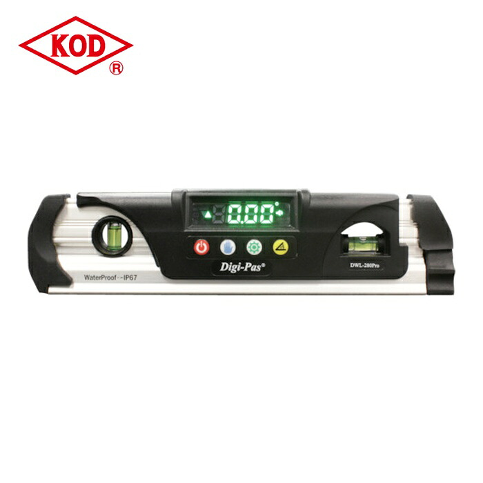 KOD DWL-280PRO 防水型デジタル水平器 (1個)