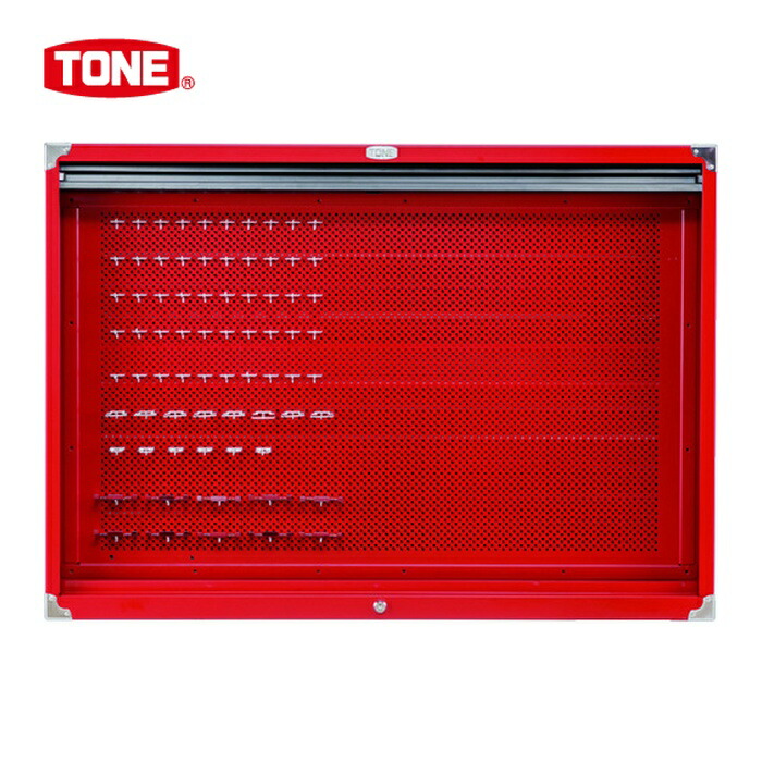 TONE トネ C60B 整備用工具セット シャッター付きサービスボード 間口1086×奥行124×高さ772mm セット内容:シャッター付ボード (1個)