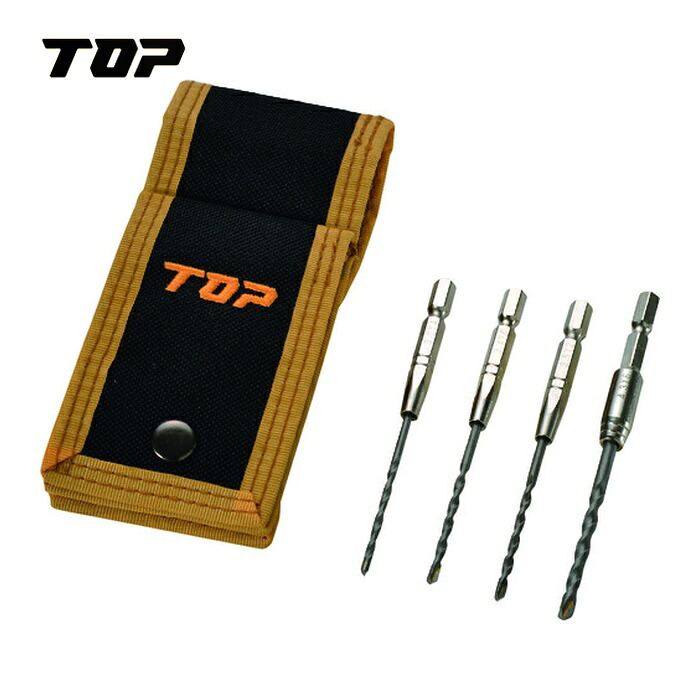 TOP トップ工業 ECD-3043DKS コンクリートドリル4本セット (1S)