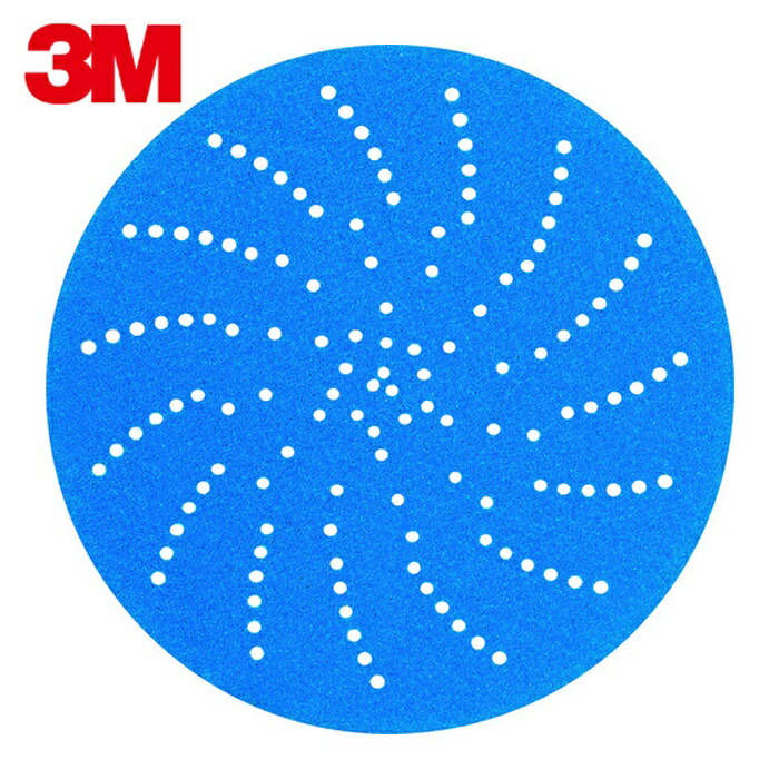 3M スリーエム ブルークリーンサンディングディスク 外径127mm #320 100枚入 (1箱) H/CSD5 320 BLU