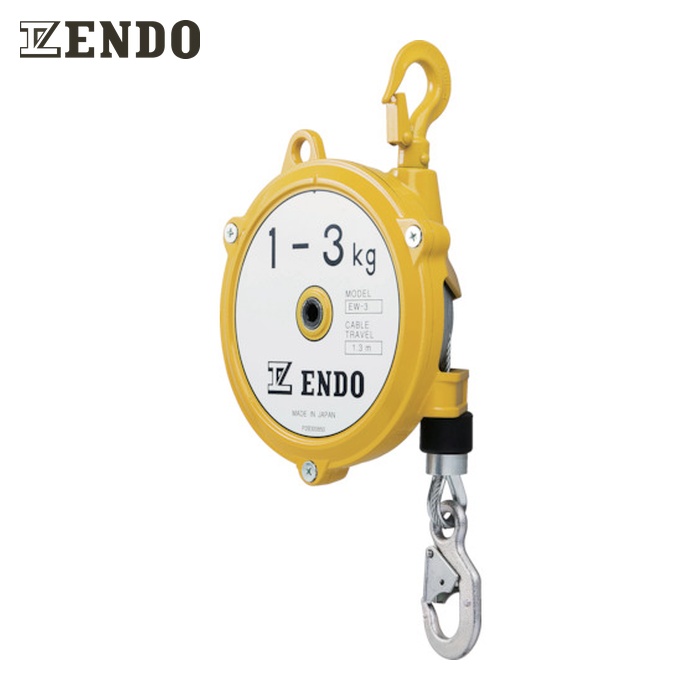 ENDO 遠藤工業 EW-3 スプリングバランサー EW-3 1.0~3.0Kg 1.3m (1台)|工具ランド