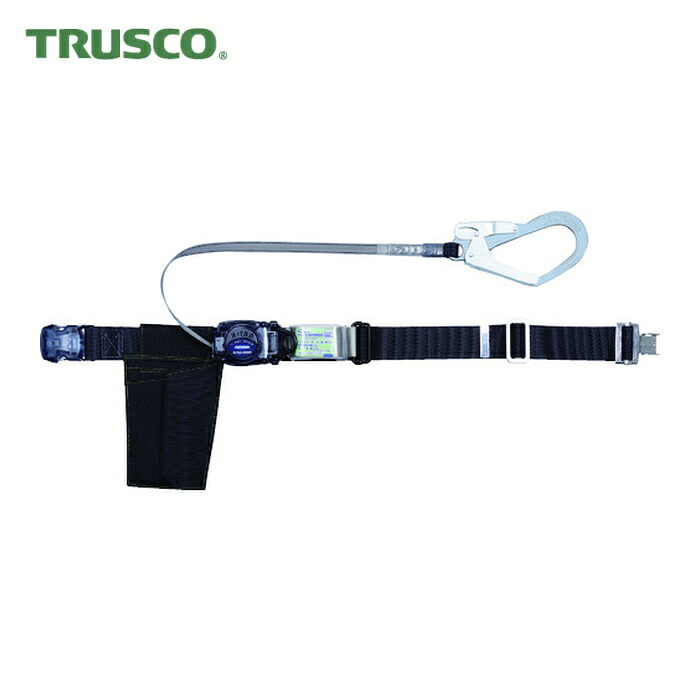 トラスコ TRUSCO 巻取式 胴胴締め型堕ちる取り締まり用手道具 幅50mmX長さ1200粍 黒いこと (1本) GR-OT593A-BK