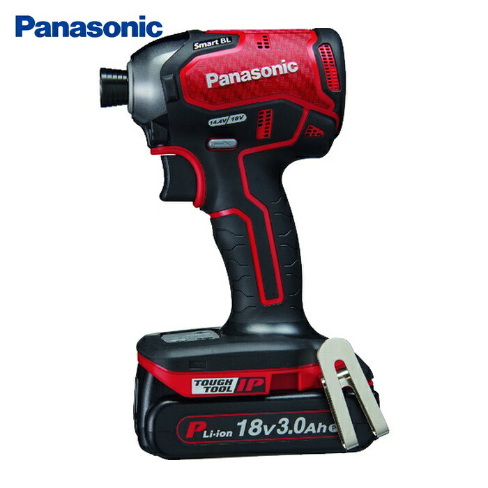 パナソニック Panasonic EZ76A1PN2G-R デュアル インパクトドライバー 18V 3.0Ahセット 赤 (1台)