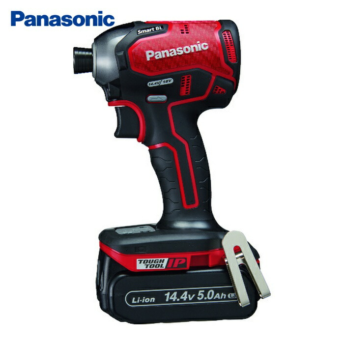 パナソニック Panasonic EZ76A1LJ2F-R デュアル インパクトドライバー 14.4V 5.0Ahセット 赤 (1台)