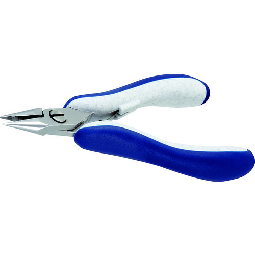 idealtek ES6022-CR-BG-IT ESD精密プライヤー 半丸 130mm ギザ付 (1丁)