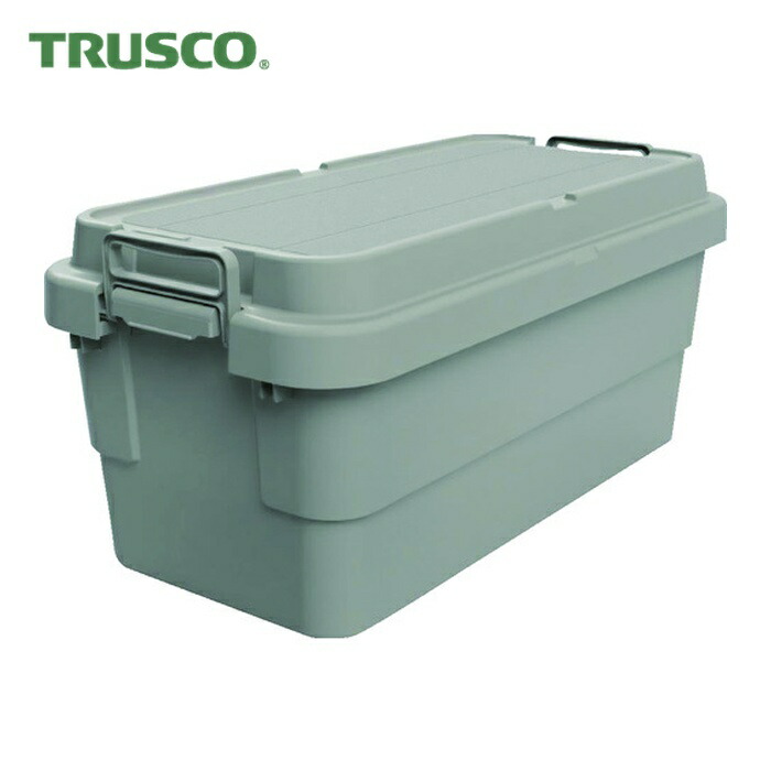 トラスコ TRUSCO トランクカーゴ フラット天板仕様 70L グレー (1台) GYCF-70
