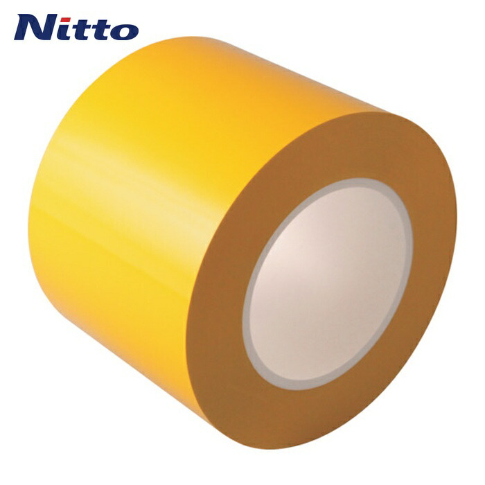 日東エルマテ ラインテープ E-CR(BC) 0.16mm×100mm×50m 黄 (1巻) E-CR100Y