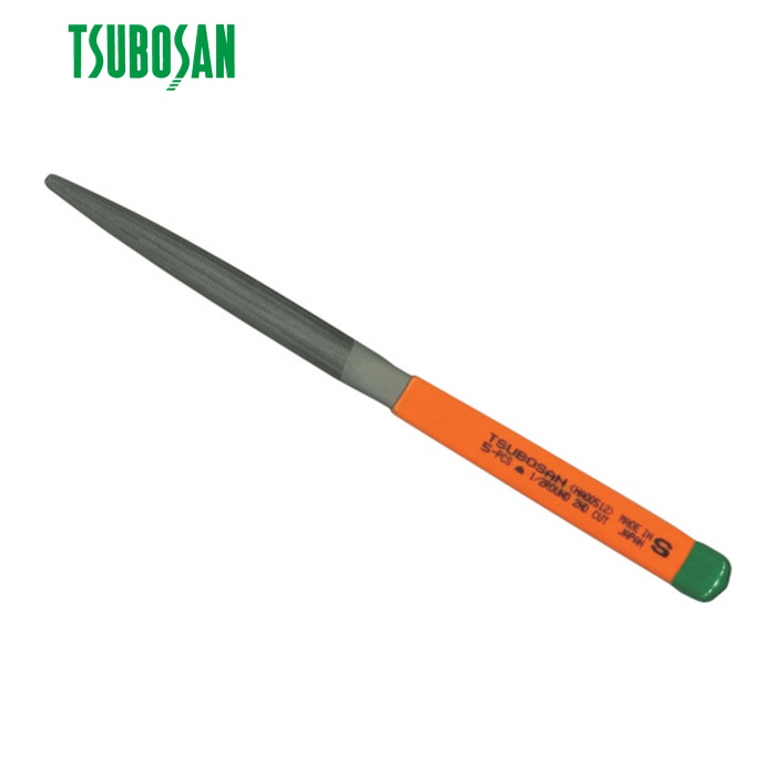 ツボサン TSUBOSAN HA00512 単目ヤスリ 5本組 半丸 中目 (1組)
