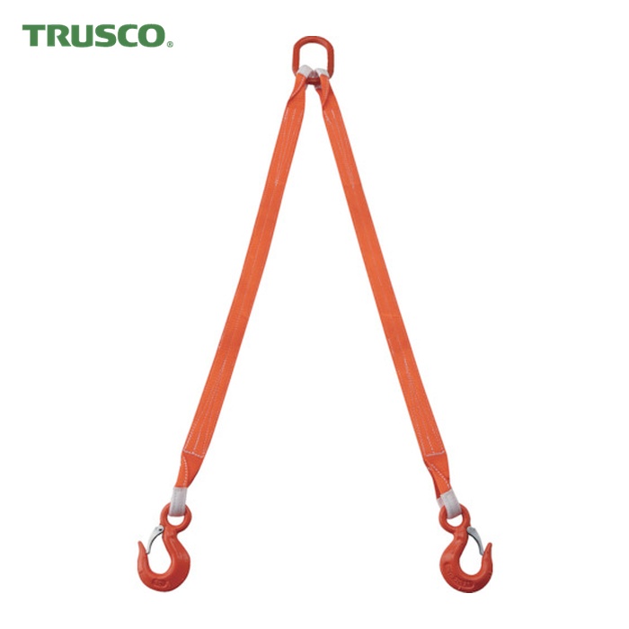 トラスコ TRUSCO 2本吊ベルトスリングセット 50mm幅X1.5m 吊り角度60°時荷重2.58t(最大使用荷重3t) (1S) G50-2P15|工具ランド