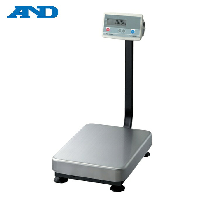 A&D エーアンドディ FG60KAL デジタル台はかり (ポール付) ひょう量60kg 計量皿寸法W390&times;D530mm (1台)｜工具ランド 29,031円