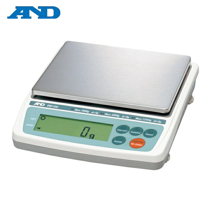 A&D エーアンドディ EW12KI パーソナル電子天びんトリプルレンジひょう量12000g (1台)