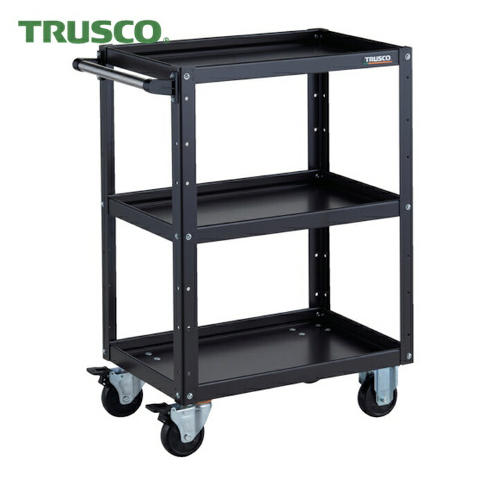 トラスコ TRUSCO ツールワゴン イーグルワゴン 600X400XH880 ブラック (1台) EGW-963-BKBK
