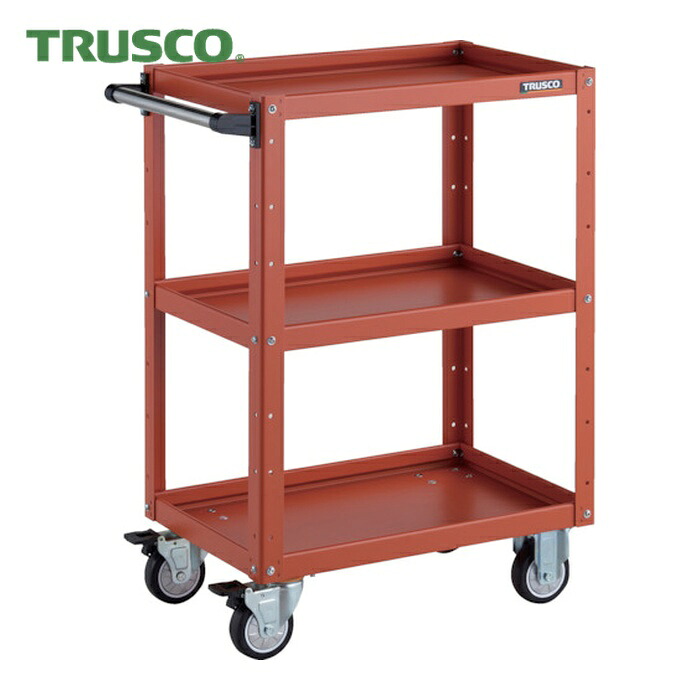 トラスコ TRUSCO ツールワゴン イーグルワゴン 600X400XH880 ウレタン車輪 オレンジ (1台) EGW-963U-OROR|工具ランド