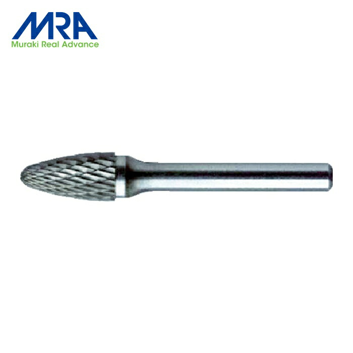 MRA ムラキ HD3C13 超硬バー HDシリーズ 形状:砲弾(クロスカット) 刃長25.0mm (1本)