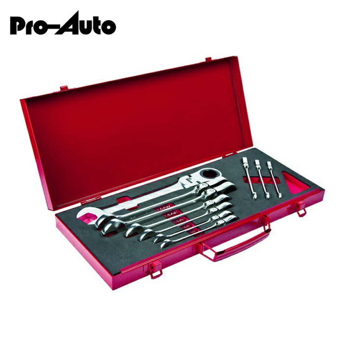 スエカゲツール Pro-Auto FLG-10S 10本組フレックスロックギアレンチセット (1S)