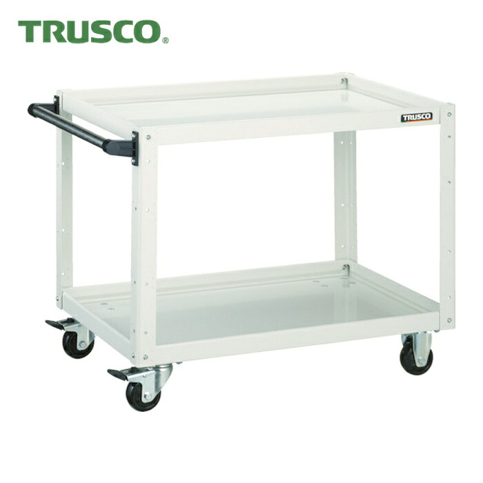 トラスコ TRUSCO ツールワゴン イーグルワゴン 750X500XH600 2段 ホワイト (1台) EGW-672-W|工具ランド