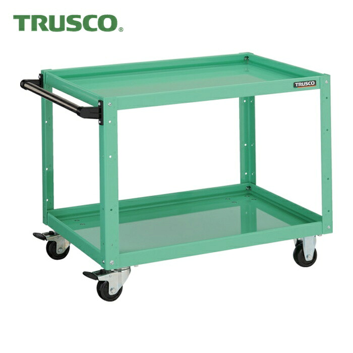 トラスコ TRUSCO ツールワゴン イーグルワゴン 750X500XH600 2段 ヤンググリーン (1台) EGW-672-YG｜工具ランド