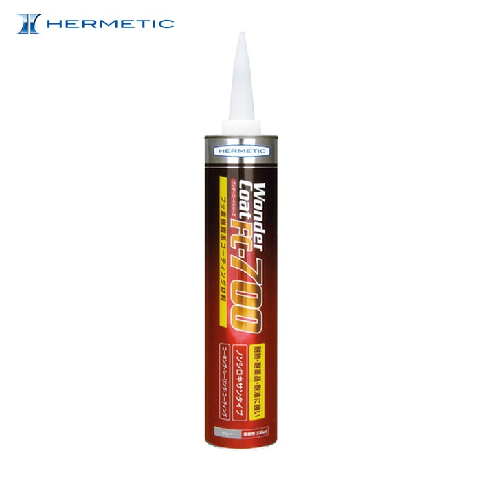 ヘルメチック フッ素樹脂系コーティング剤 FCー700グレー 330ml (1個) FC-700GY330｜工具ランド