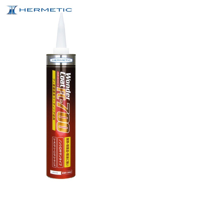 ヘルメチック フッ素樹脂系コーティング剤 FCー700ホワイト 330ml (1個) FC-700W330|工具ランド
