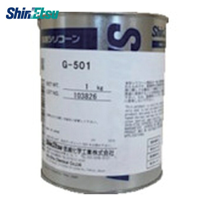 信越化学 シリコーングリース G501-1kg 白 (1缶) G501-1