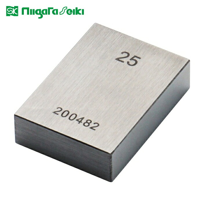 SK 新潟精機 GB1-2500 鋼ブロックゲージ 1級相当品 25.00mm (1個)