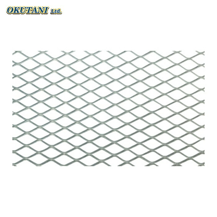 OKUTANI 奥谷金網 アルミエキスパンドメタル 0.5T×SW3.1/LW6 1000×1000 (1枚) EX-AL-T0.5SW3.1LW6-1000X1000