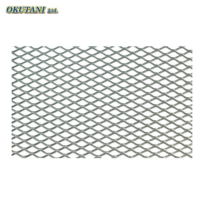 OKUTANI 奥谷金網 ステンレスエキスパンドメタル 0.8T×SW10/LW20 1000×1000 (1枚) EX-SUS-T0.8SW10LW20-1000X1000