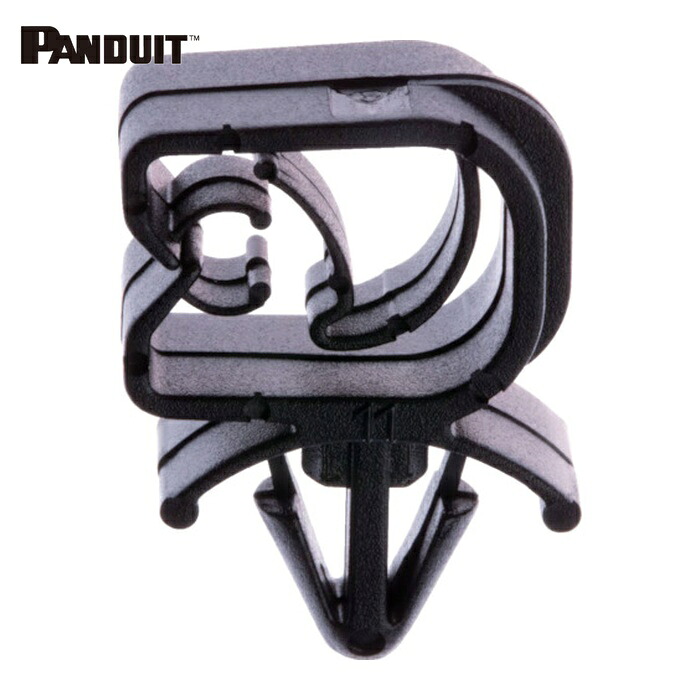 パンドウイット PANDUIT HCMP06C12-M20 固定具 ハーネスクリップ 黒 HCMP06C12-M20 (1袋)