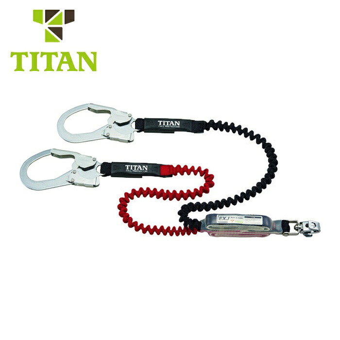 五分五分タン TITAN EXJ伸縮同盟罷工一回り式 手合い1幽客yd 黒いこと/赤いこと ダブル (墜ちる取り締まり用物の具) (1本) HL-ERW