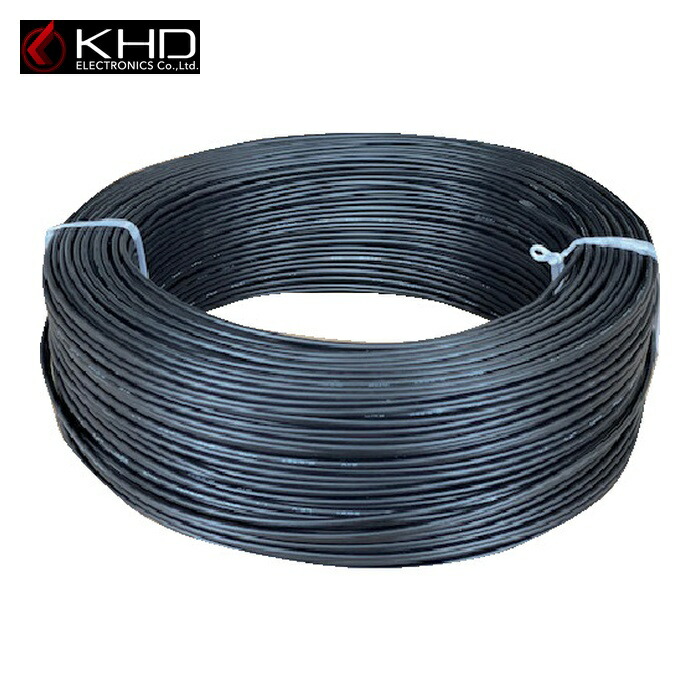 KHD KIV8.0SQ-05-100M KIV8.0 黒 100m (1巻)