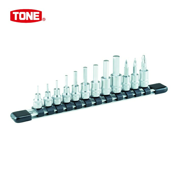 TONE トネ HH212 ヘキサゴンソケットセット(ホルダー付)12pcs (1S)